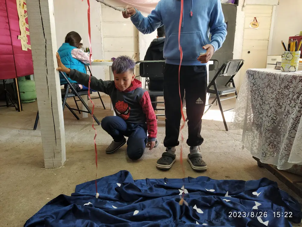 De pesca con los niños